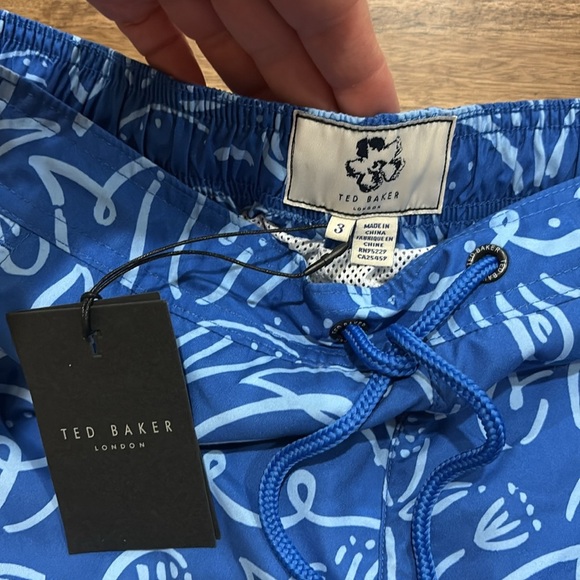 Ted baker swimsuit. Trunks. Medium (3). Blue. NWT - Picture 2 of 9